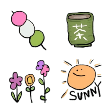春がきたねお花たくさん絵文字