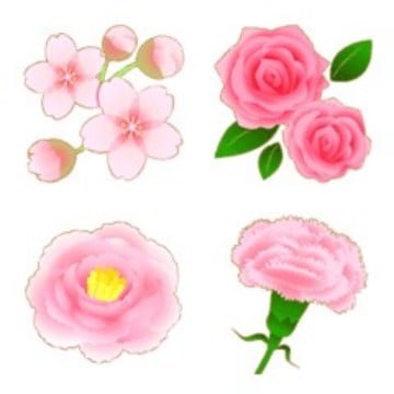 華やか可愛いお花絵文字