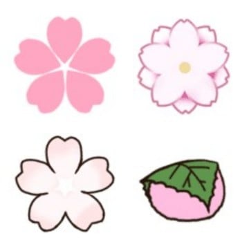 桜や桜餅の春の絵文字 by S.D