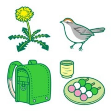 蒼い春絵文字