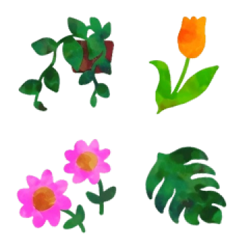 観葉植物や花&hearts;大人可愛いフレーム
