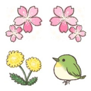❁⃘春の訪れを感じる絵文字❁⃘