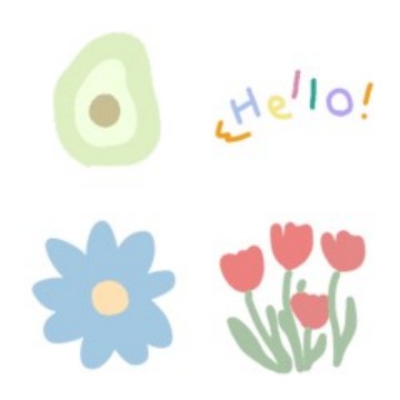 とにかく可愛い春絵文字