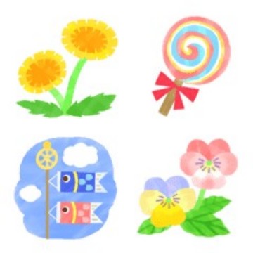 季節を感じる春の絵文字